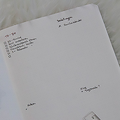Notizbuch im Bullet Journal Notizbuch im Bullet Journal