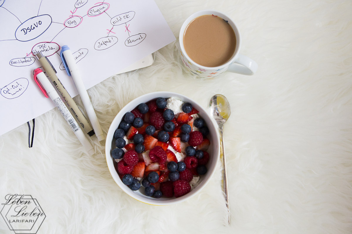 spätes Frühstück und Arbeit am Blog bzgl. DSGVO spätes Frühstück und Arbeit am Blog bzgl. DSGVO