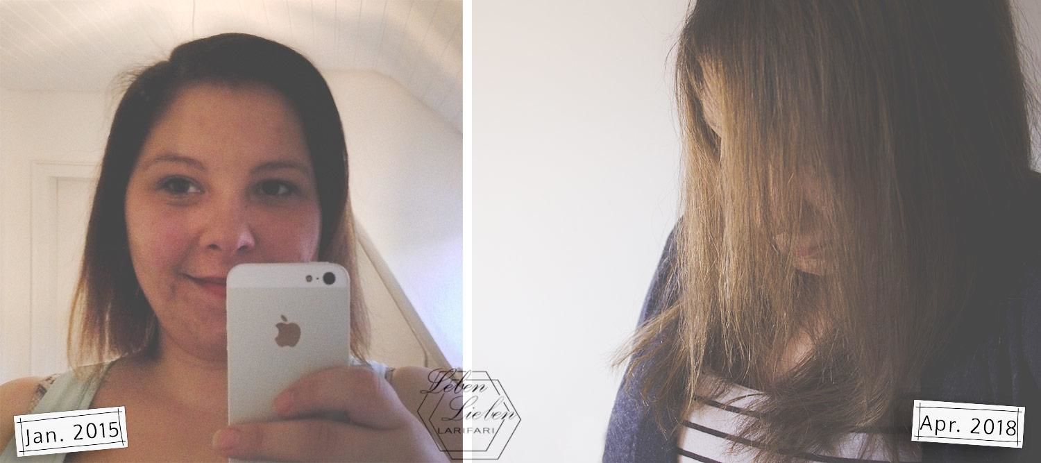 Frisur Vergleich: 2015 vs. 2018 Frisur Vergleich: 2015 vs. 2018