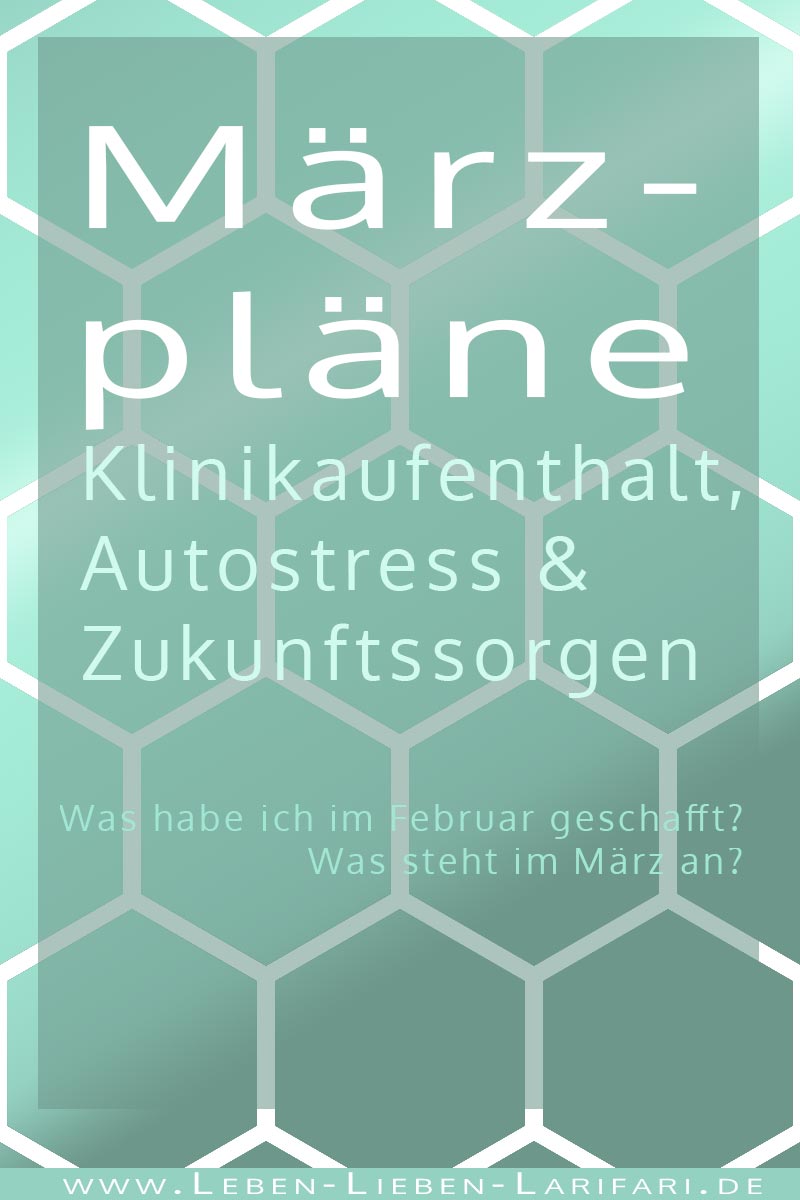 Märzpläne: Klinikaufenthalt, Autostress & Zukunftssorgen