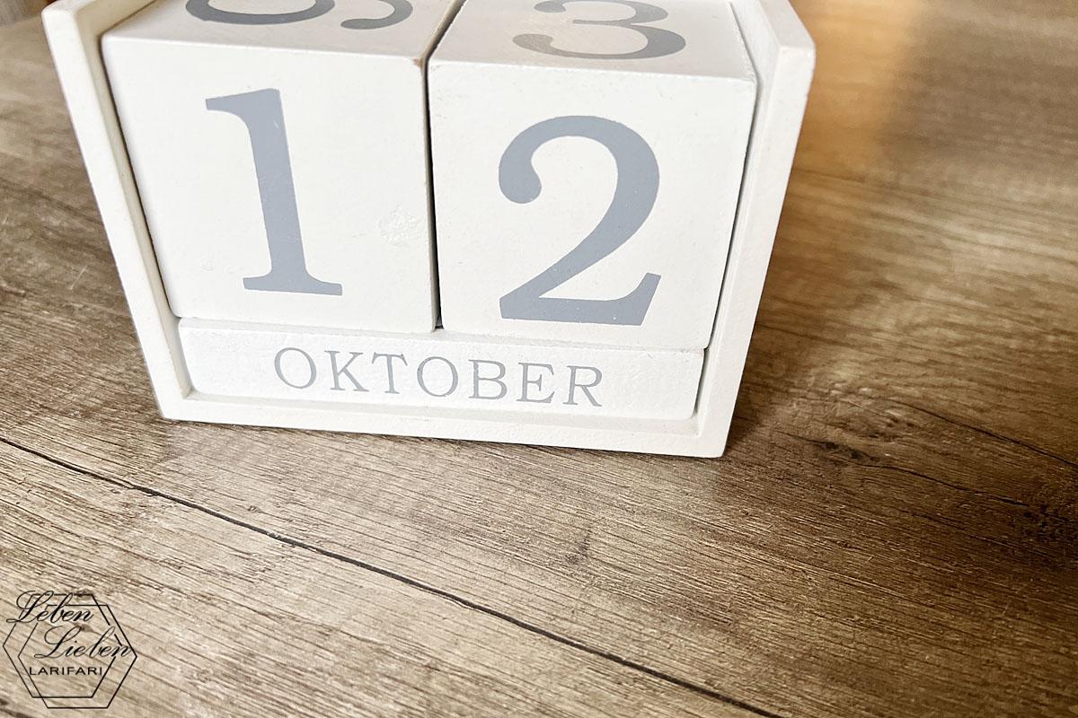 12. Oktober auf dem Kalender